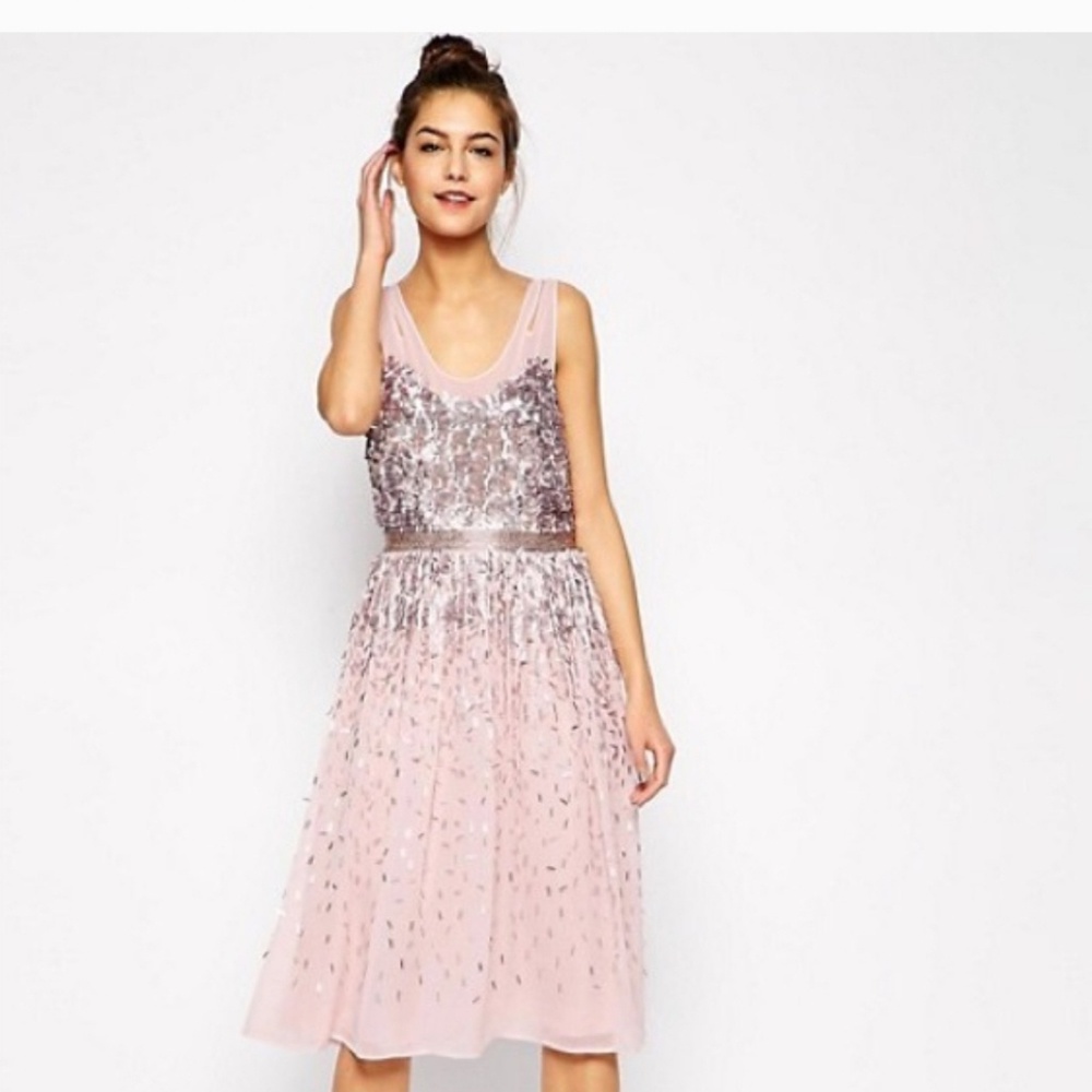 French connection blush dress